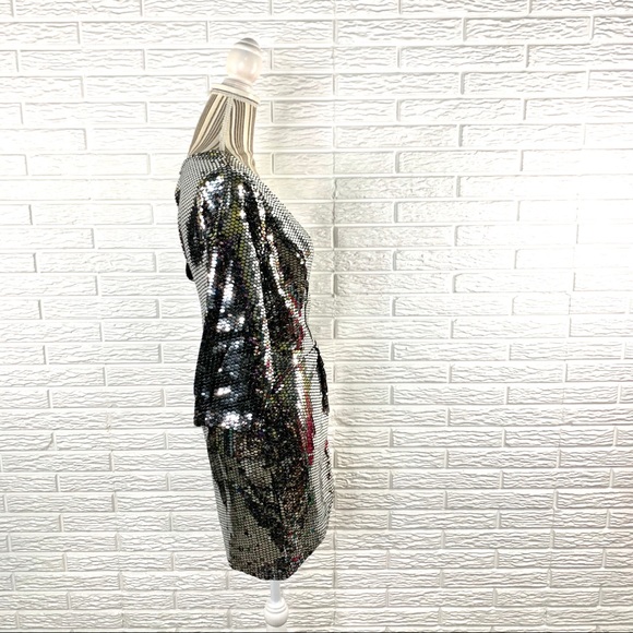 Charlotte Russe Silver Sequined Glam Squad Romper - Picture 5 of 8